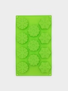 Форма для выпечки новогодняя Доляна «Снежинка», силикон, 30×17.5 см, 11 ячеек, салатовая - Фото 2