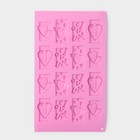 Форма для конфет и шоколада Доляна «Любовь», силикон, 28.7×17.4 см, 16 ячеек (4.7×3.8 см), МИКС - Фото 2