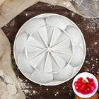 Форма силиконовая для муссовых десертов и выпечки Доляна «Бонжур», 19×5 см, цвет белый - Фото 1
