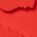 Форма для леденцов Доляна «Новый год», силикон, 31×9 см, 4 ячейки, с палочками, красная - Фото 7