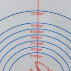 Коврик для выпечки и раскатки теста с разметкой Доляна, армированный, силикон, 60×40.5 см - Фото 3