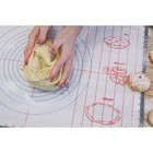 Коврик для выпечки и раскатки теста с разметкой Доляна, армированный, силикон, 60×40.5 см - Фото 6