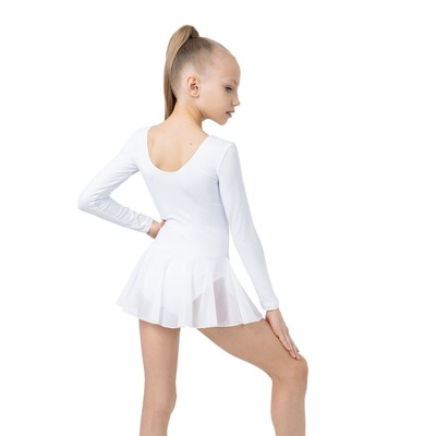 Купальник для гимнастики и танцев Grace Dance, р. 30, белый