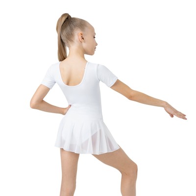 Купальник для гимнастики и танцев Grace Dance, р. 28, цвет белый