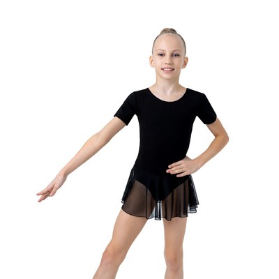 Купальник для гимнастики и танцев Grace Dance, р. 28, чёрный