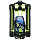 Снегокат «Тимка спорт 4-1» Пришельцы, лимонный, чёрный, со спинкой, ТС4-1/П2 Nika Kids - Фото 7