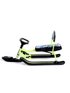 Снегокат «Тимка спорт 4-1» Пришельцы, лимонный, чёрный, со спинкой, ТС4-1/П2 Nika Kids - Фото 9