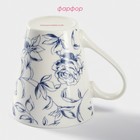 Кружка Доляна «Розалия», 300 мл, фарфор, белая - Фото 3