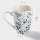 Кружка Доляна «Розалия», 300 мл, фарфор, белая - Фото 2