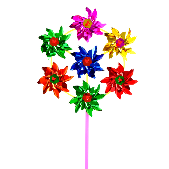 Ветерок фольга «Цветок», семь элементов - фото 1884686070