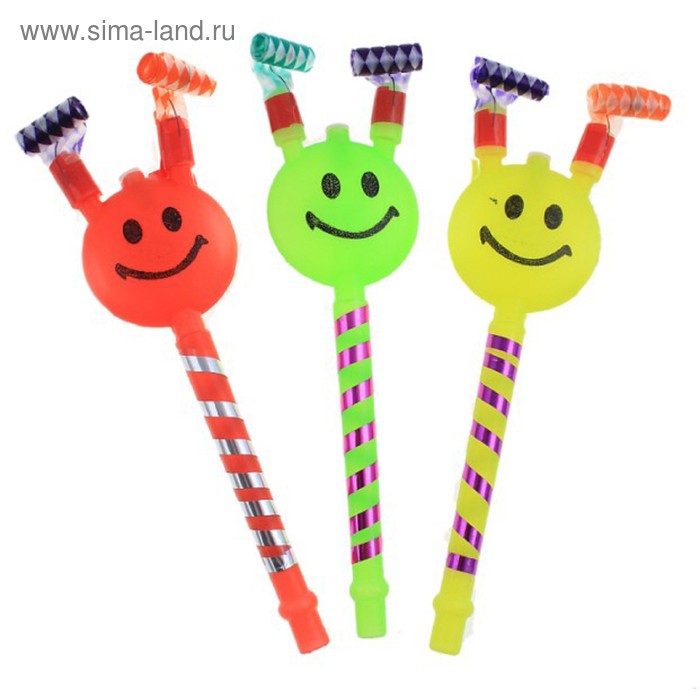 Дудка язычок «Смайл», МИКС - Фото 1