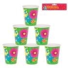 Набор бумажных стаканов "Цветы", 225 мл (6 шт.) - Фото 2