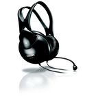 Наушники с микрофоном Philips shm 1900, черные + наушники Philips SHE3590PP, фиолетовые - Фото 1