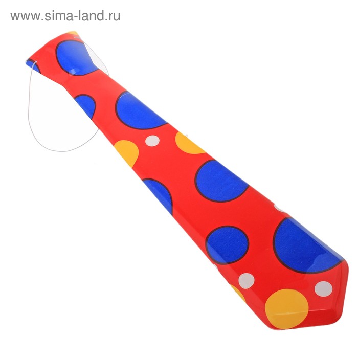 Галстук клоуна. Клоунский галстук. Деловой клоунский галстук. Большой галстук клоуна. Галстук клоуна, 21x52 см.