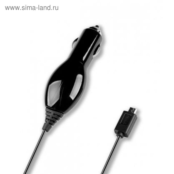 Авто З/У Deppa (22105) micro USB 1000 mA, черный - Фото 1