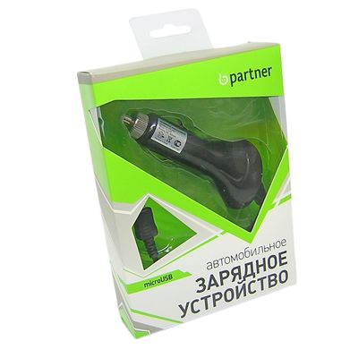 Авто З/У Partner (028251) micro USB 1000 mA