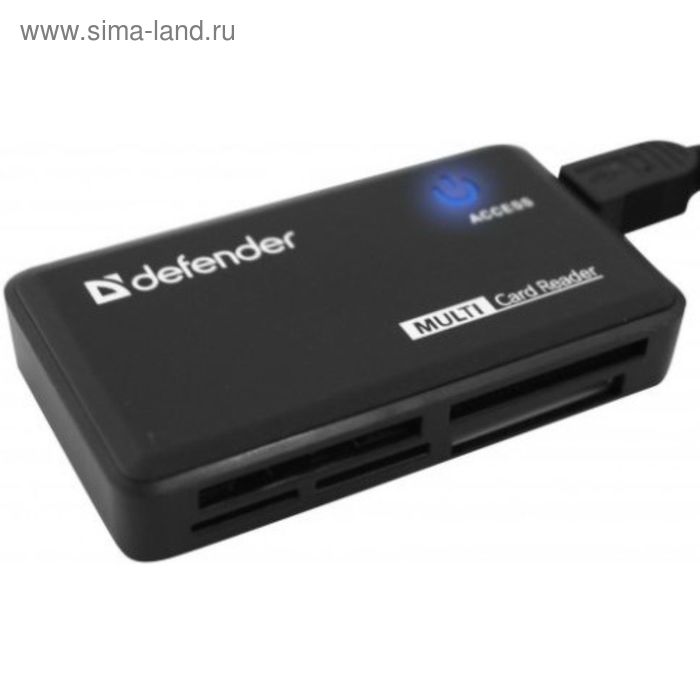 Картридер USB2.0 Reader Defender Optimus 5 слотов/microSDHC/SDHC/CF/M2/MS PRO Duo - Фото 1