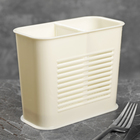 Подставка для столовых приборов Полимербыт, пластик, 8×16×13 см, МИКС - Фото 10