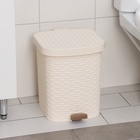 Контейнер для мусора «Артлайн», 12 л, с педалью, МИКС - Фото 1