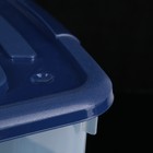 Ящик для хранения хозяйственный с крышкой, на колёсиках, 60×40×30 см, цвет МИКС - Фото 2