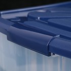 Ящик для хранения хозяйственный с крышкой, на колёсиках, 60×40×30 см, цвет МИКС - Фото 3