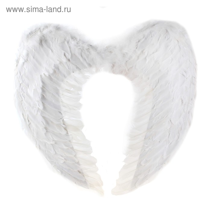Крылья ангела, на резинке, цвет белый - Фото 1