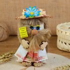 Оберег «Домовой с рублями», в лаптях, 20 см, микс - фото 24450413