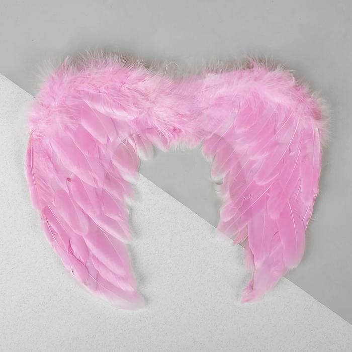 Крылья ангела, на резинке, цвет розовый - Фото 1