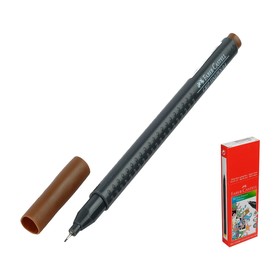 Ручка капиллярная Faber-Castell GRIP, линер 0.4 мм, светлая охра