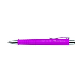 

Ручка шариковая автомат Faber-Castell Poly Ball, M, трехгран.кор., розовый, к/к 241128