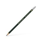 Карандаш художественный чёрнографитный Faber-Castel CASTELL® 9000 профессиональные HB с ластиком зелёный - Фото 2