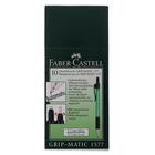 Карандаш механический 0.7 мм Faber-Castell GRIP Matic 1377 с ластиком, зелёный - Фото 6