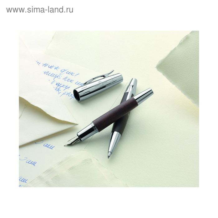 Карандаш механический подарочный 1.4 мм Faber-Castell E-Motion Birnbaum тёмно-коричневая груша +ластик, в подарочной коробке - Фото 1