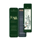 Карандаши художественные чернографитные акварельные набор Faber-Castell Aquarelle 5 штук разной твёрдости HB-8B - Фото 1