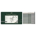 Карандаши художественные набор Faber-Castell PITT 26 штук в металлической коробке - Фото 2