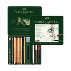 Карандаши художественные набор Faber-Castell PITT 21 штуки в металлической коробке - Фото 1