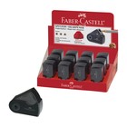 Точилка Faber-Castell с контейнером Sleeve-мини, 1 отверстие, чёрный - фото 298937402