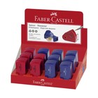 Точилка Faber-Castell с контейнером Sleeve-мини, 1 отверстие, красный/синий - Фото 4