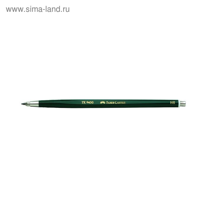Карандаш цанговый 2.0 мм Faber-Castell TK® 9400 HB зелёный - Фото 1