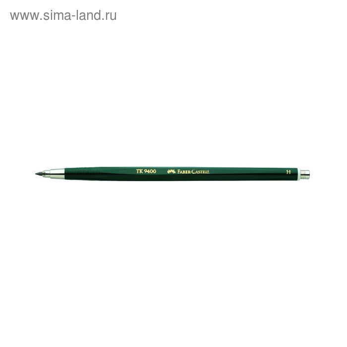 Карандаш цанговый 2.0 мм Faber-Castell TK® 9400 H зелёный - Фото 1