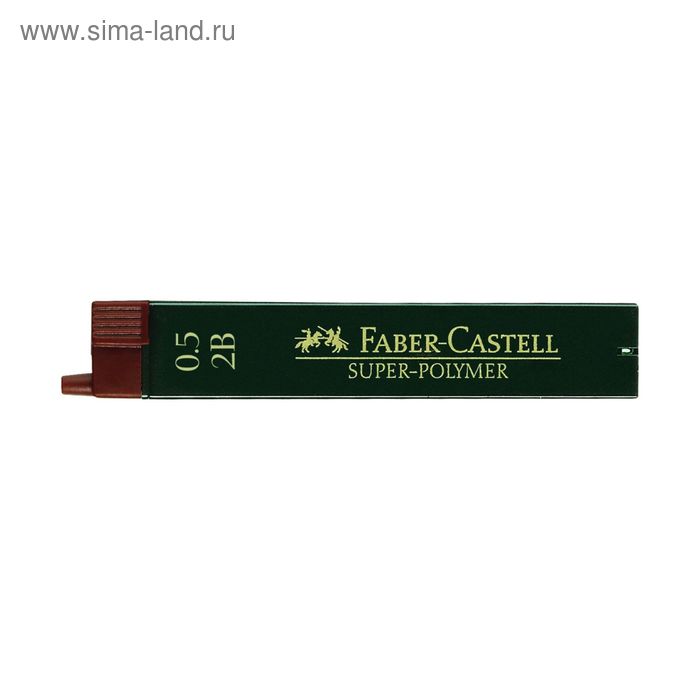 Грифели для механических карандашей 0.5 мм Faber-Castell TK® SUPERPOLYMER 2B 12 штук - Фото 1