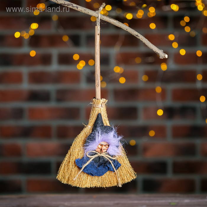 Баба - яга метла с бантиком из веревочки (322272) - Купить по цене от ...