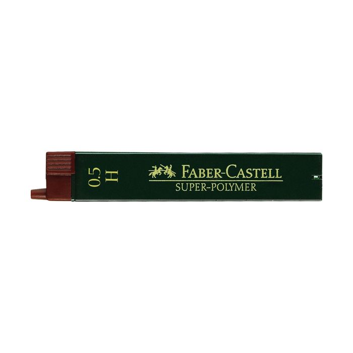 Грифели для механических карандашей 0.5 мм Faber-Castell TK® SUPERPOLYMER H 12 штук