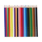 Карандаши 24 цвета Faber-Castell Eco трёхгранные с точилкой, картонная коробка - фото 25604719