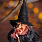 Баба-яга в атласной одежде, висит, музыкальная - Фото 2