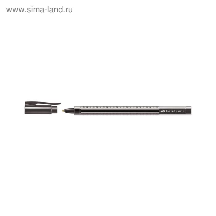 яРучка  шариковая Faber-Castell GRIP 2020 трехгран.кор. массаж.шашечки, черный 544599 - Фото 1