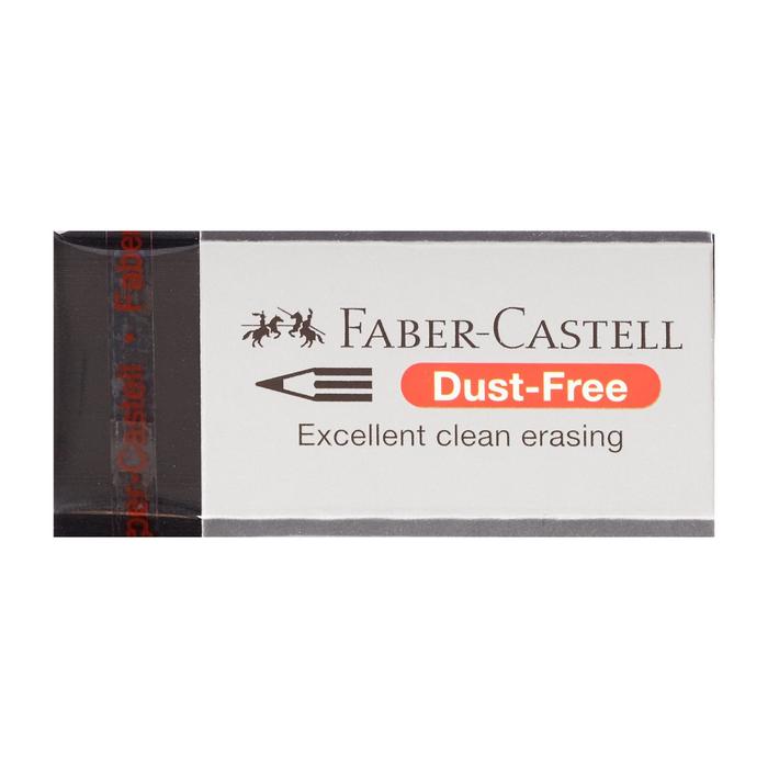 Ластик Faber-Castell синтетика Dust-Free 45*21,5*11,5, чёрный - Фото 1