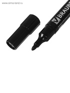 Маркер перманентный 3.0 мм BRAUBERG Contract, чёрный, нестираемый - Фото 3