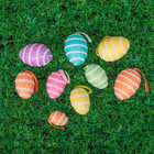 сувенир яйцо микс размеры спиралька (набор 9 шт) - Фото 1