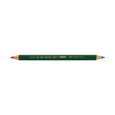 Карандаш художественный двухцветный Faber-Castelll CASTELL® COLOR B73 синий/красный